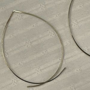 Silver drop earrings